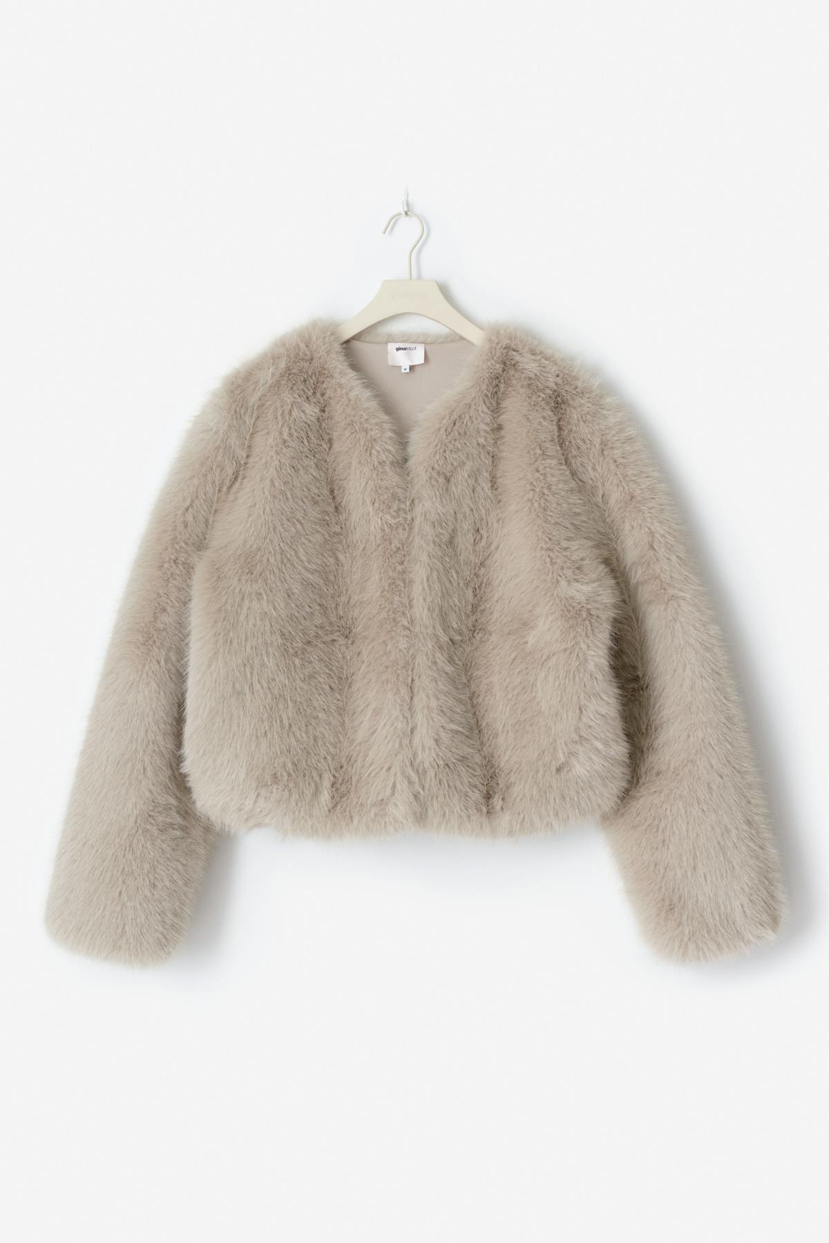 14+ faux fur jacket