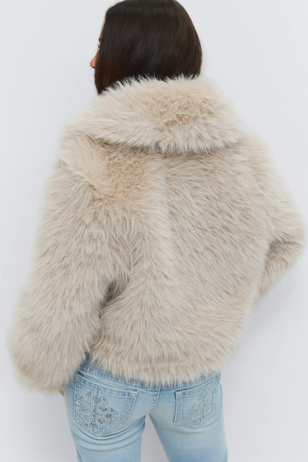 14+ faux fur jacket
