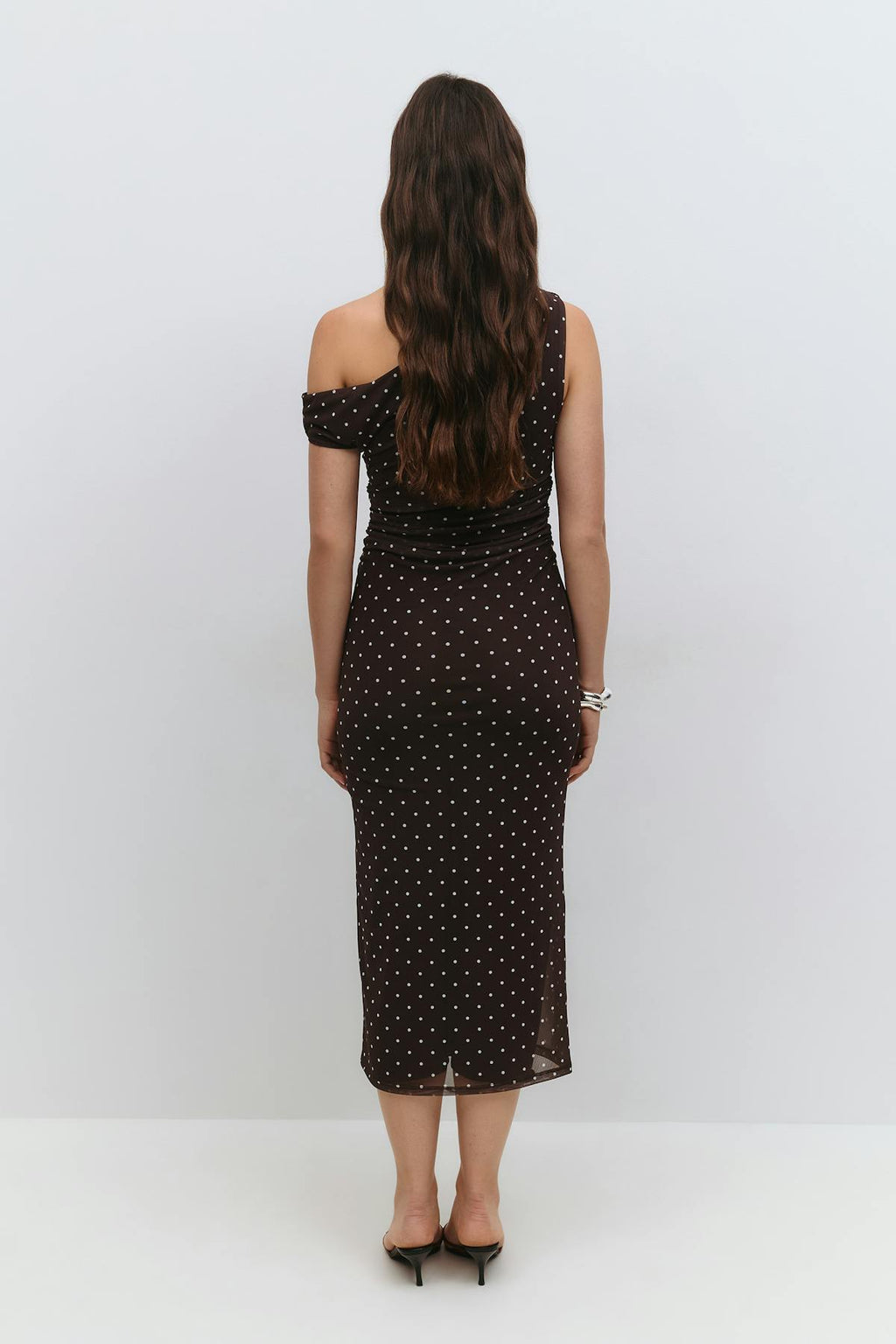Asymmetric midi dress
