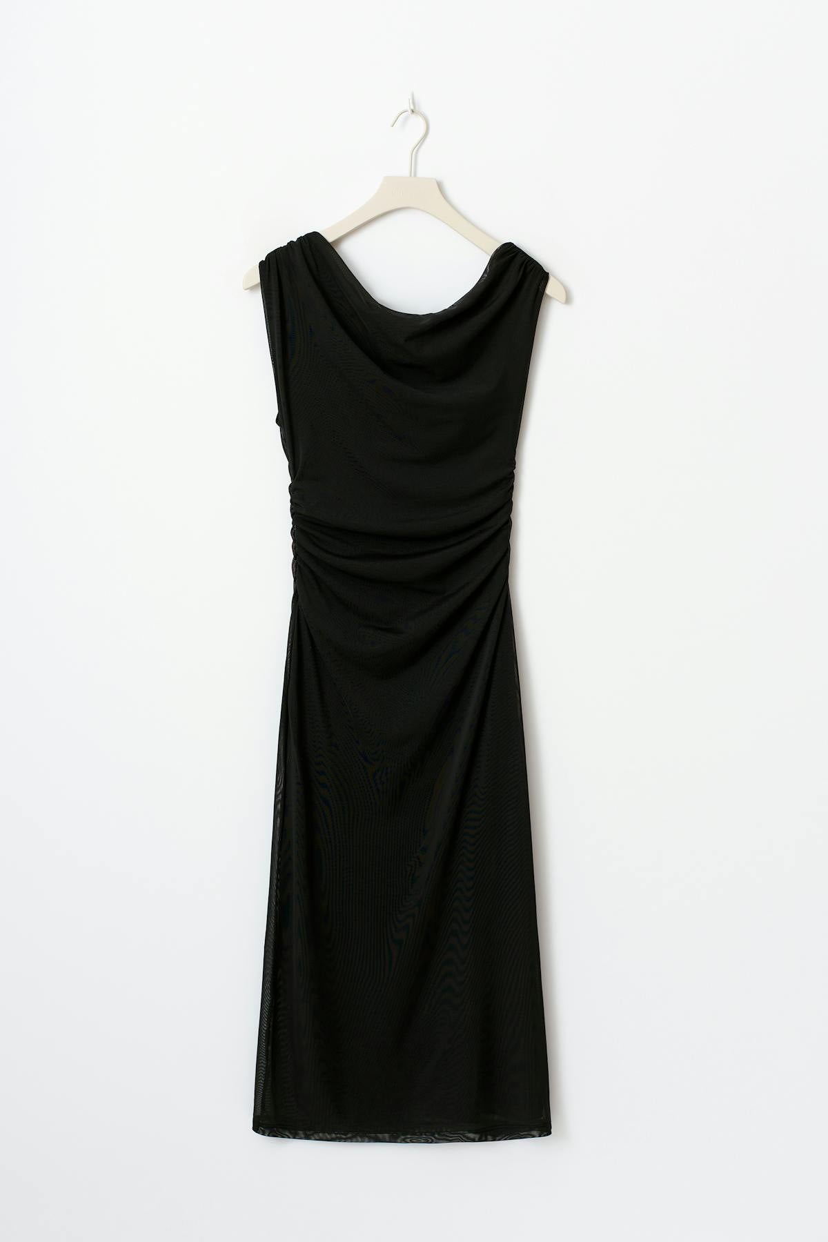 Asymmetric midi dress