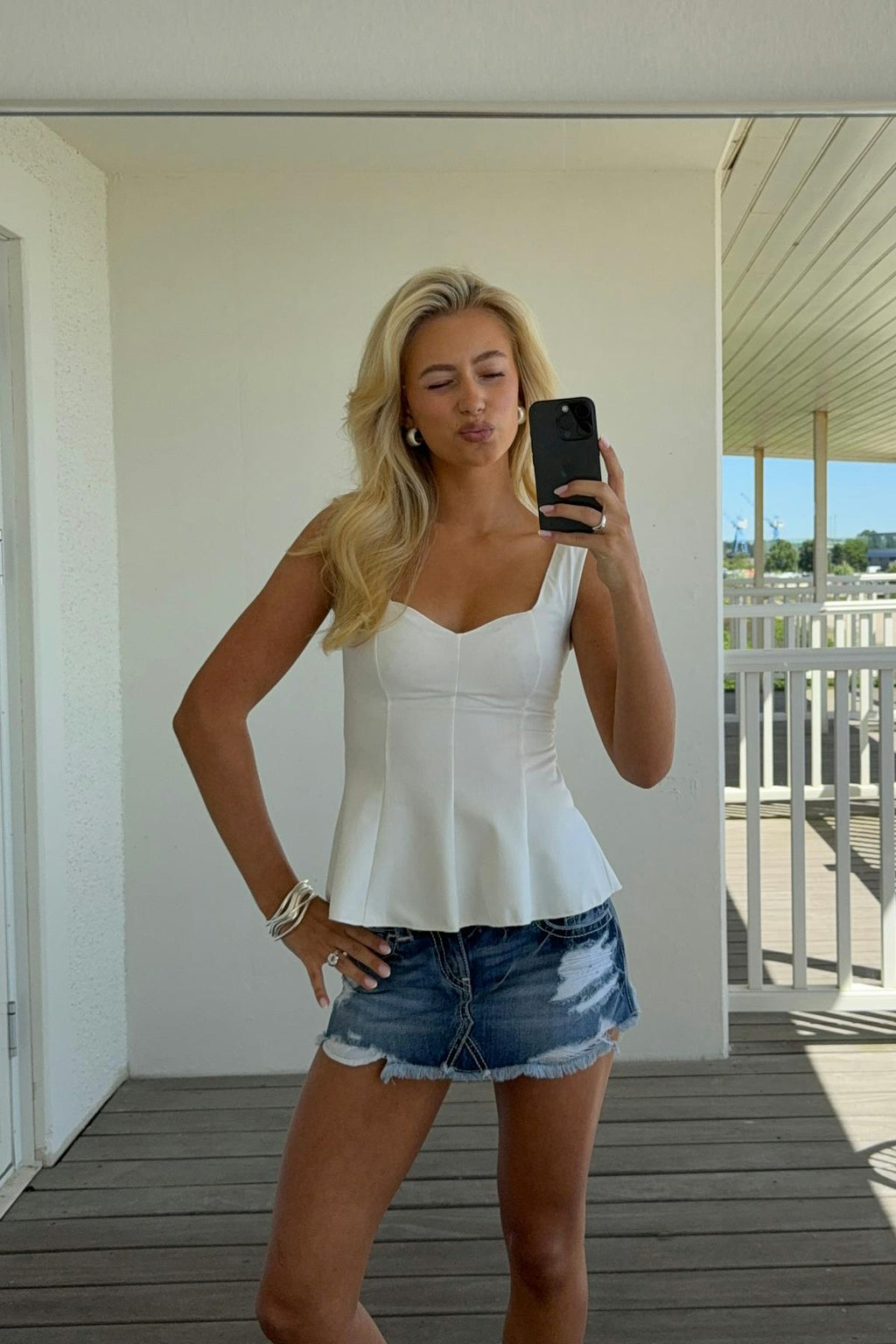14+ peplum top