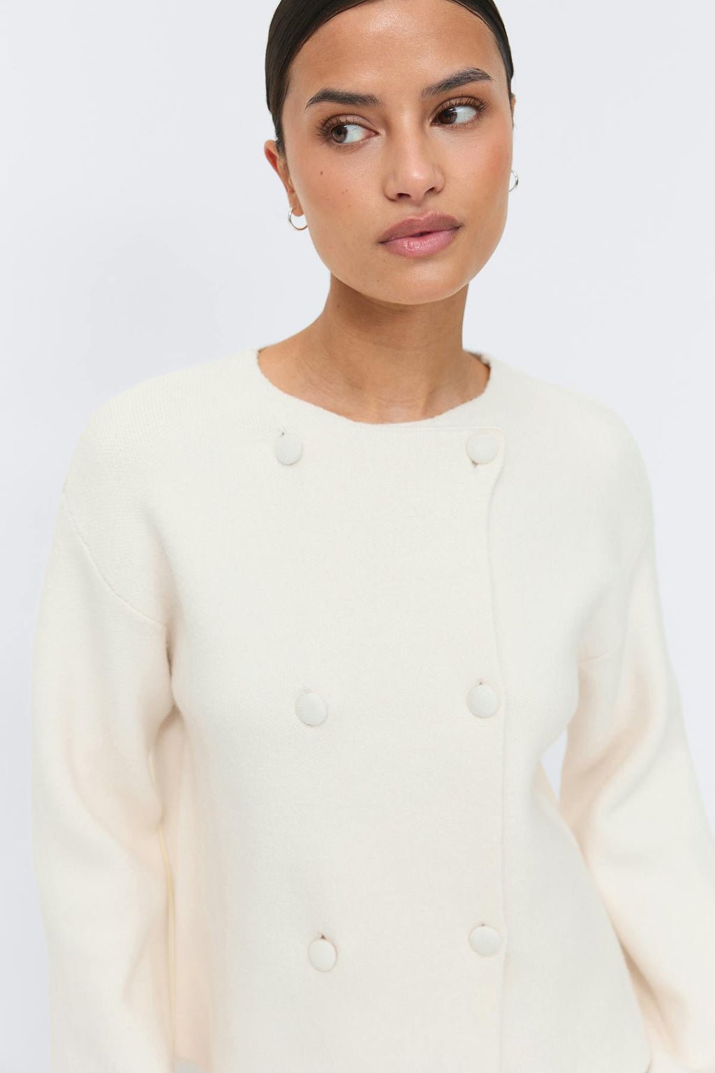 Knitted button cardigan