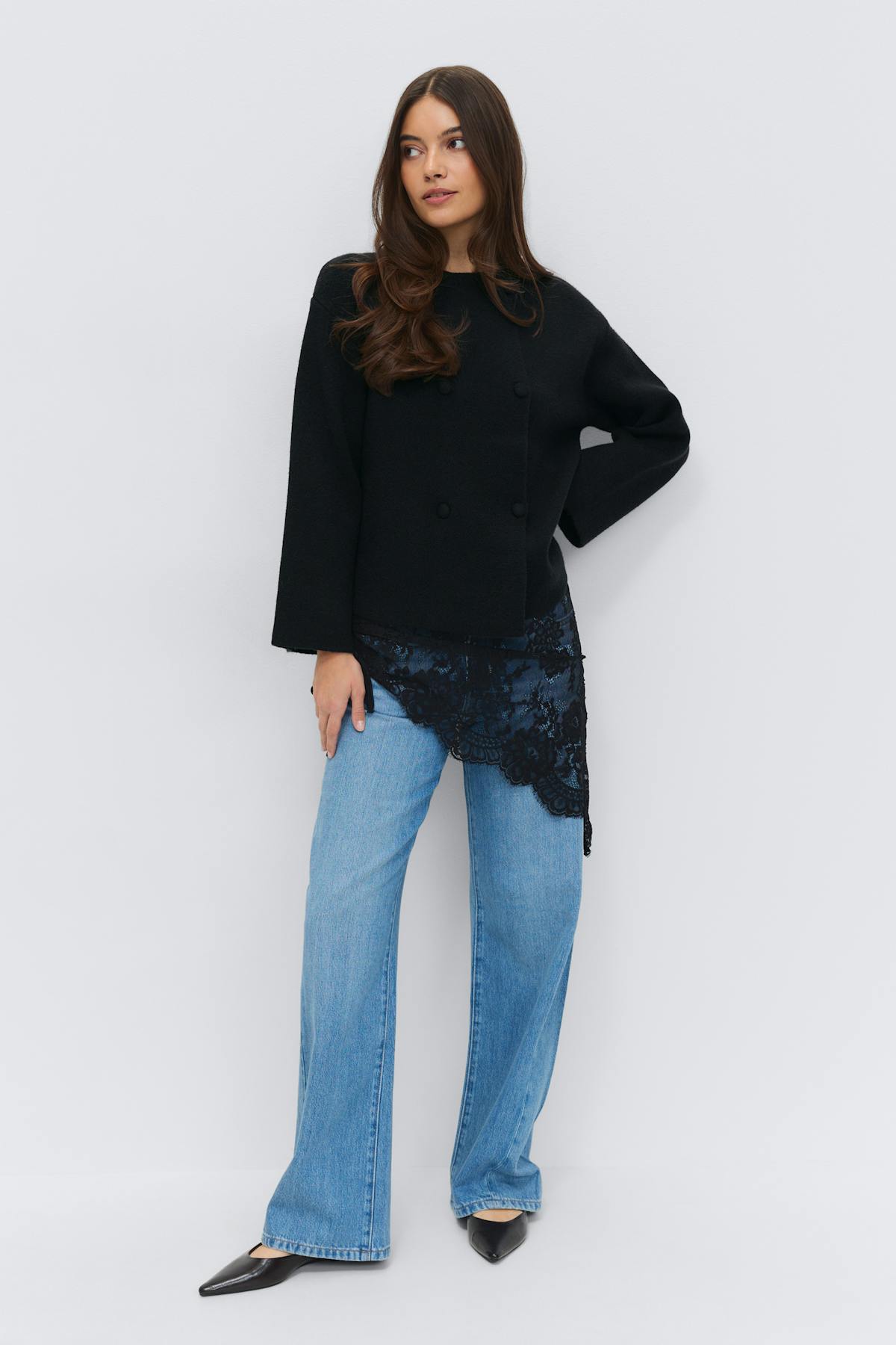 Knitted button cardigan