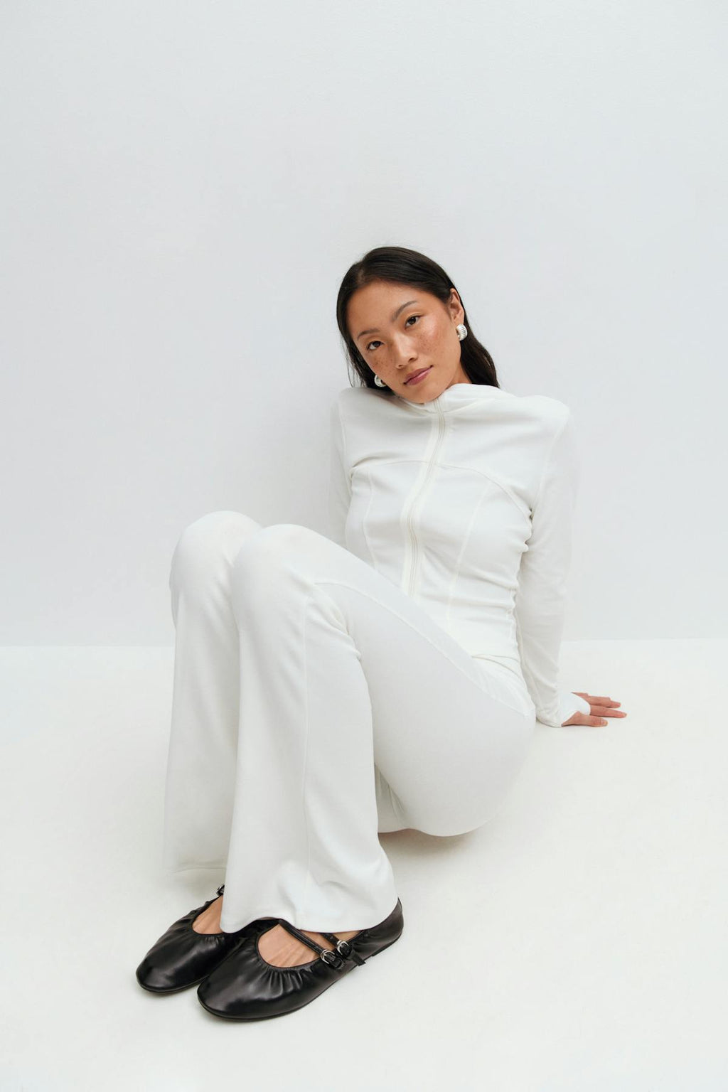Soft flare trousers