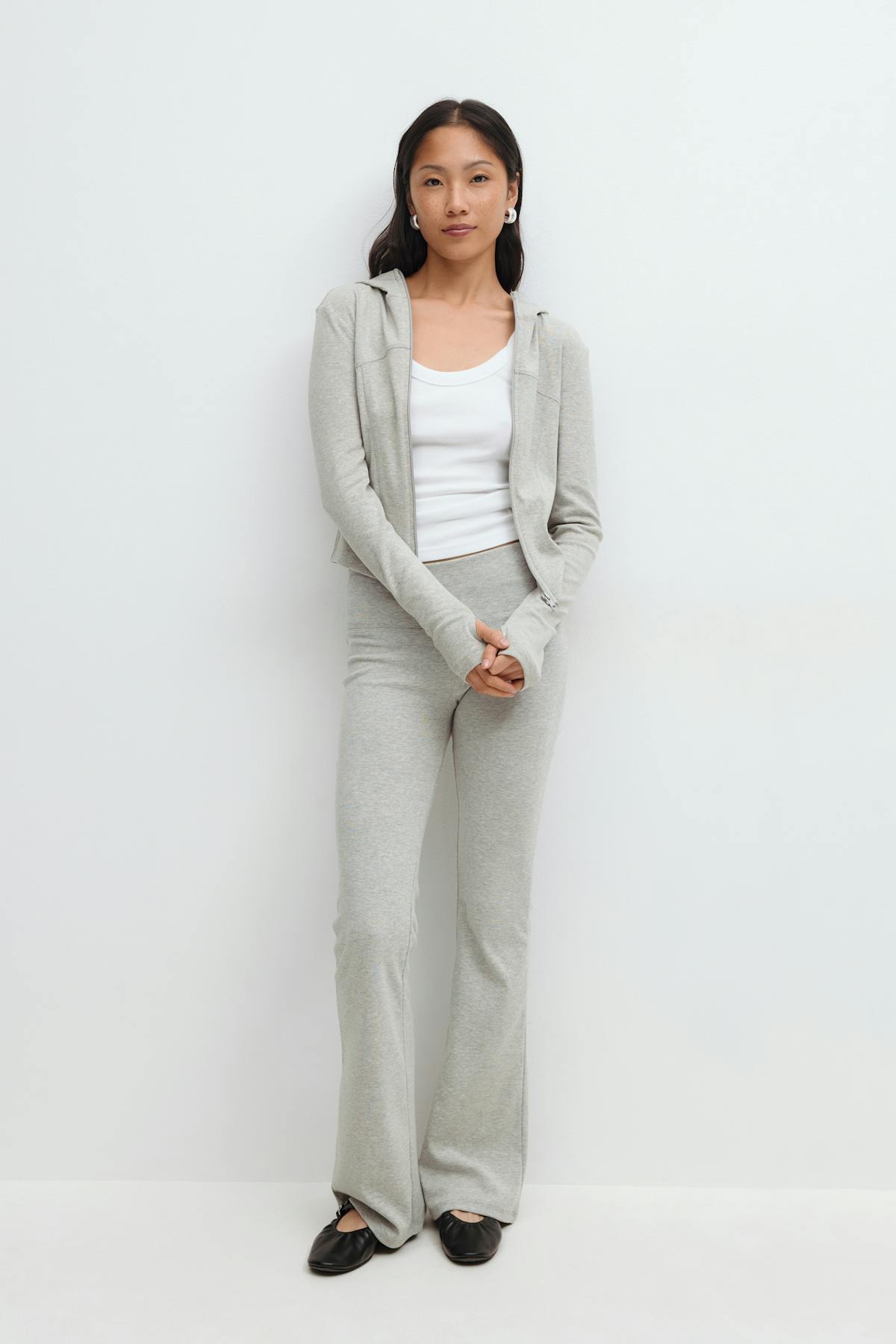 Soft flare trousers