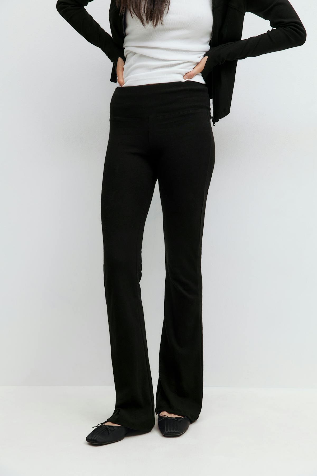 Soft flare trousers