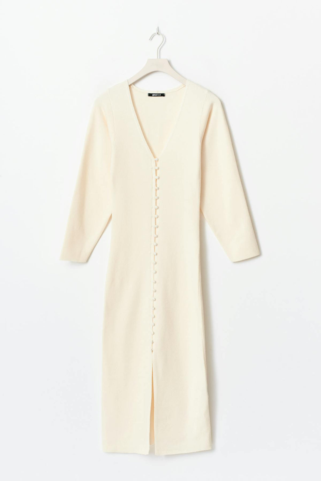 Shaped knitted dress