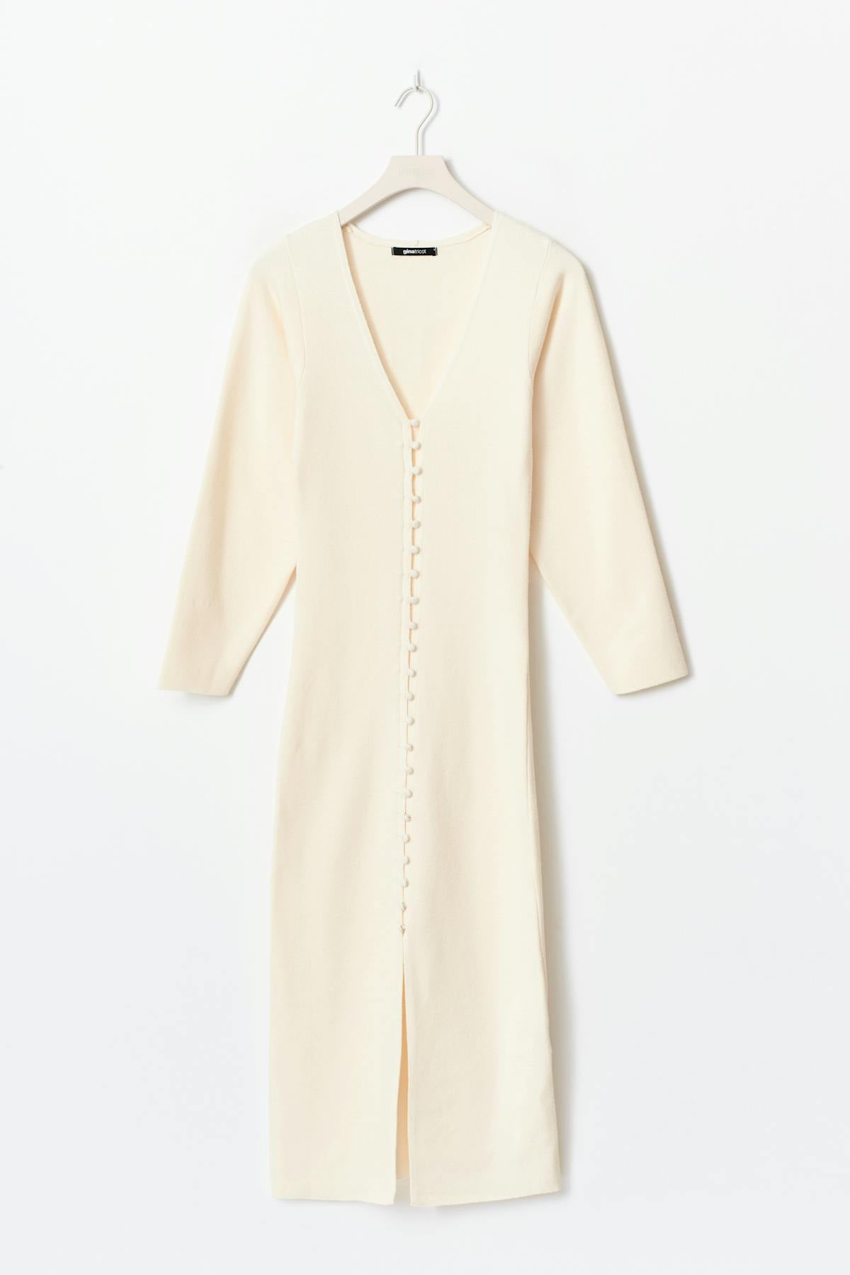 Shaped knitted dress