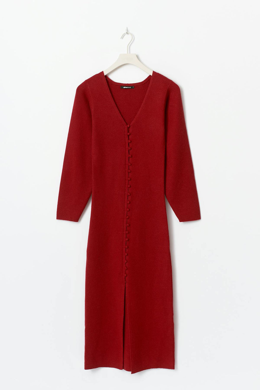 Shaped knitted dress