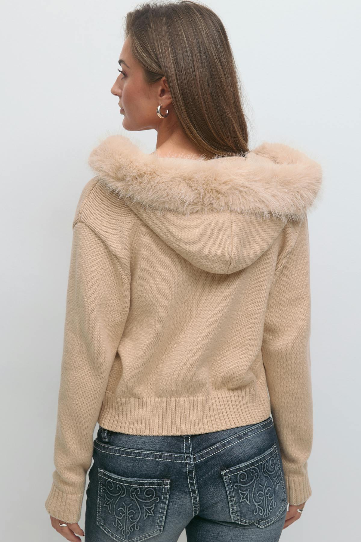 14+ fur hoodie
