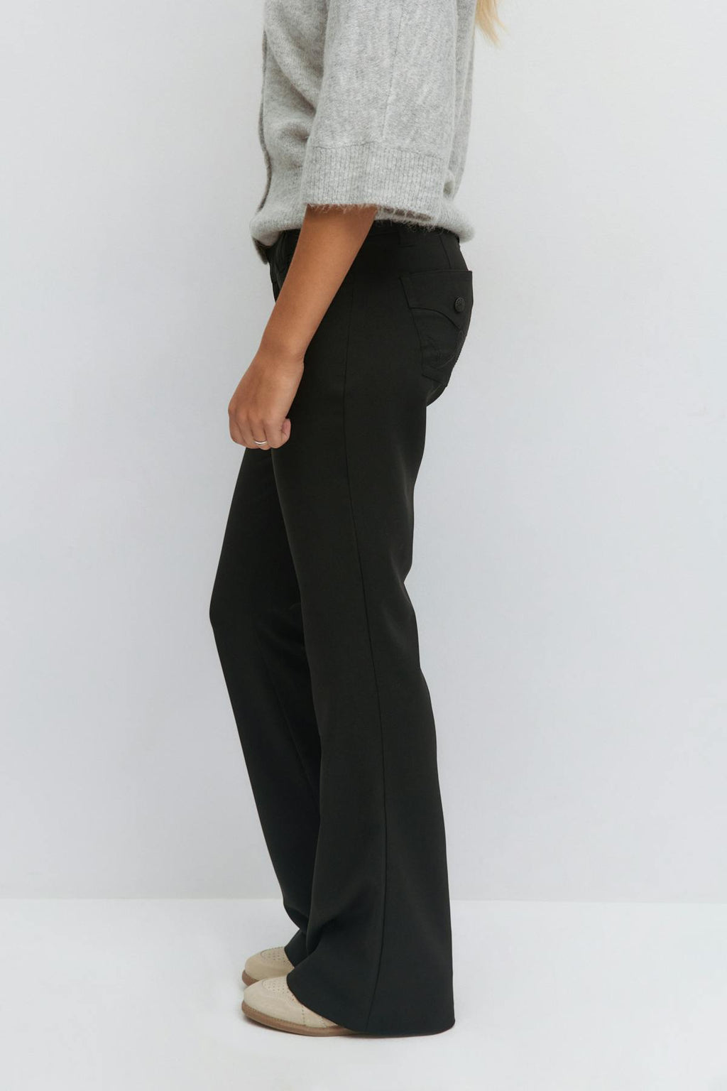 14+ low bootcut trousers