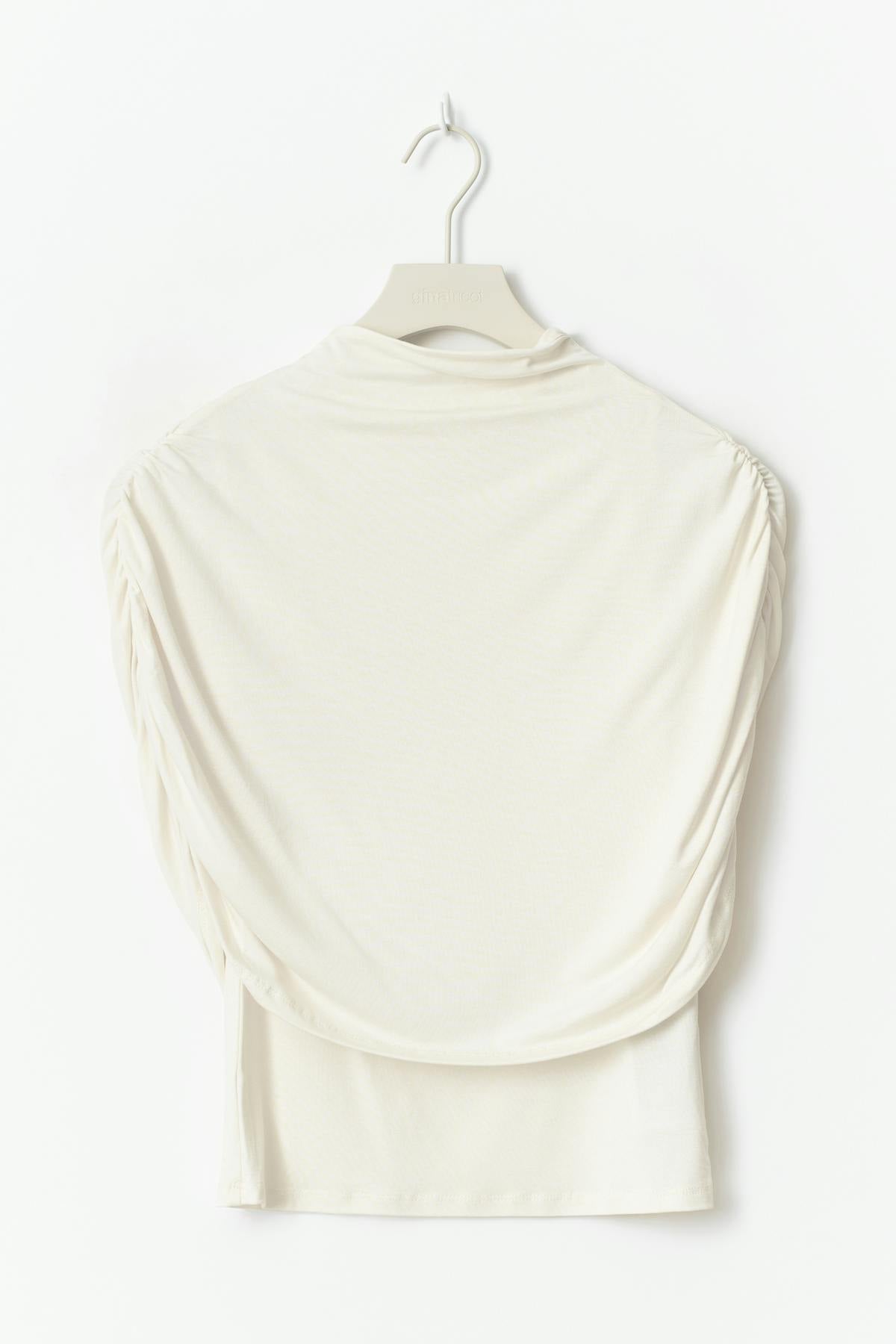 Cape ruched top