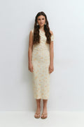 Asymmetric midi dress