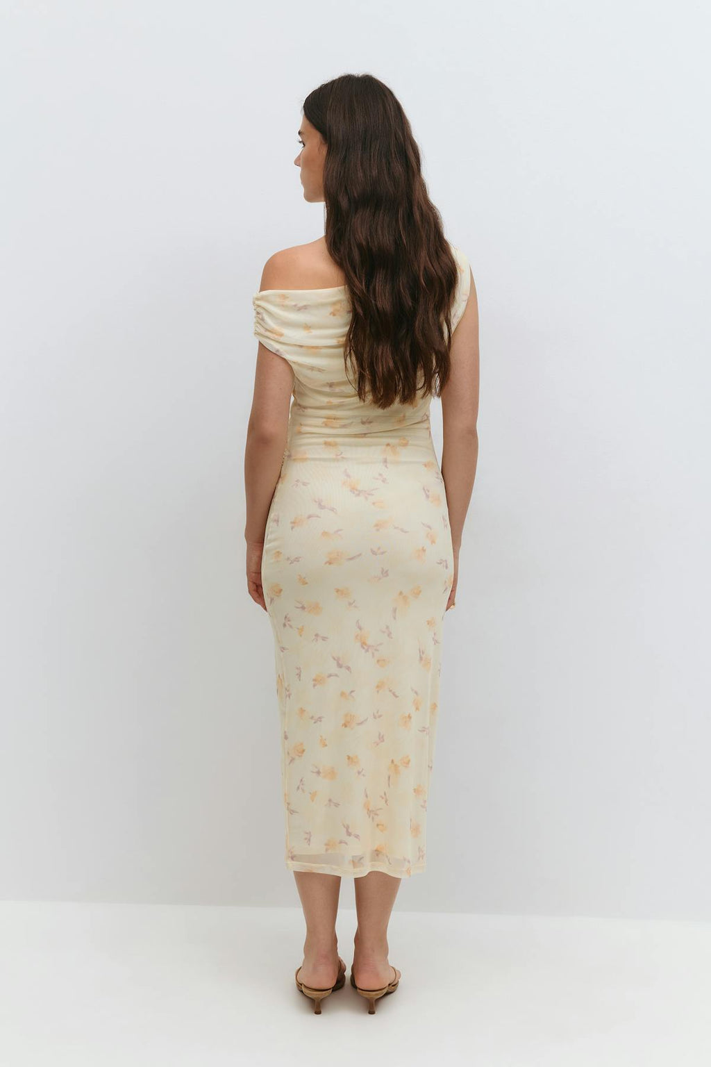 Asymmetric midi dress