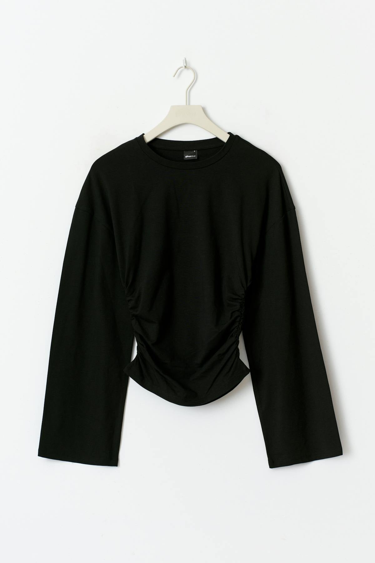 Soft touch wide sleeve top