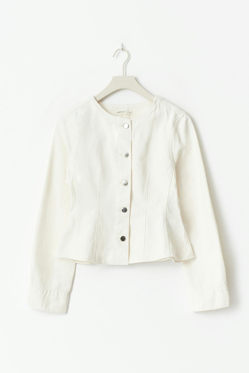 Peplum denim jacket