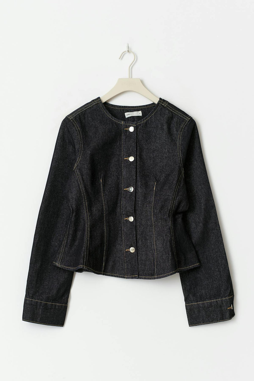 Peplum denim jacket