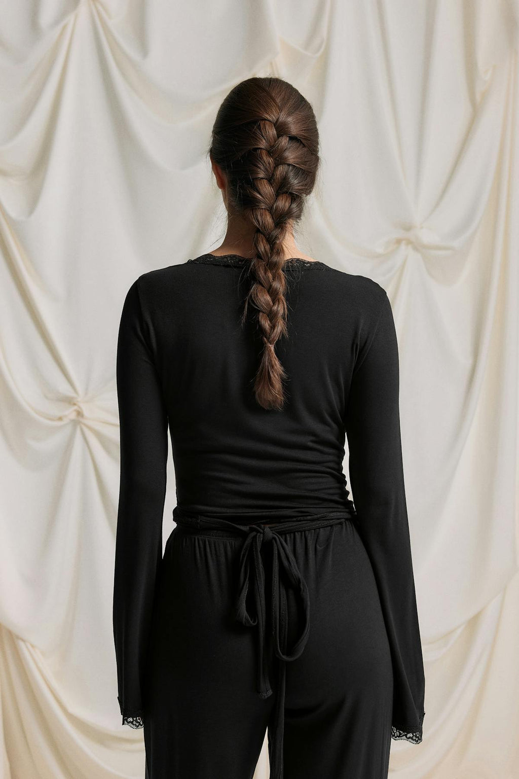 Soft wrap loungewear cardigan