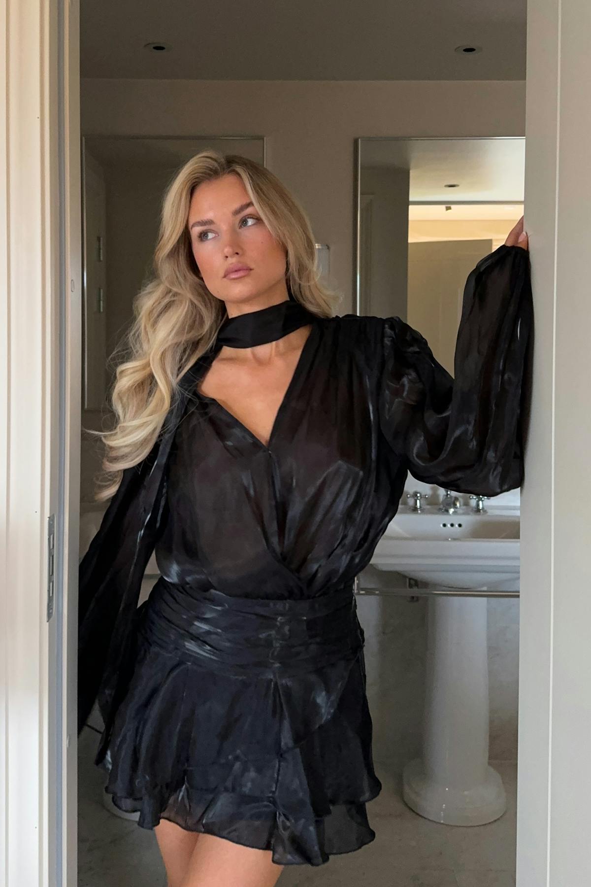 Mini frill dress