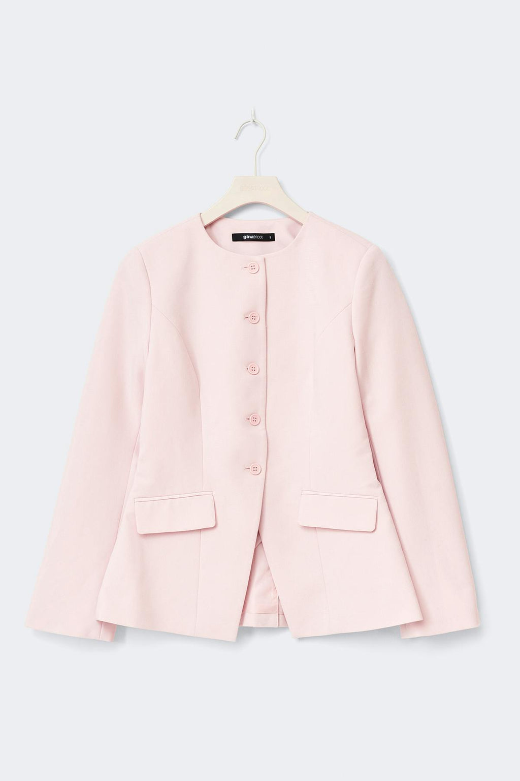 High neck shaped blazer