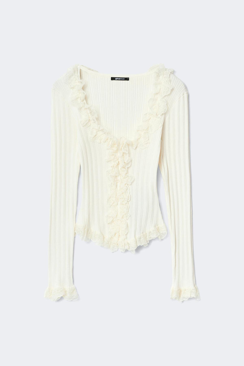 Knitted lace cardigan