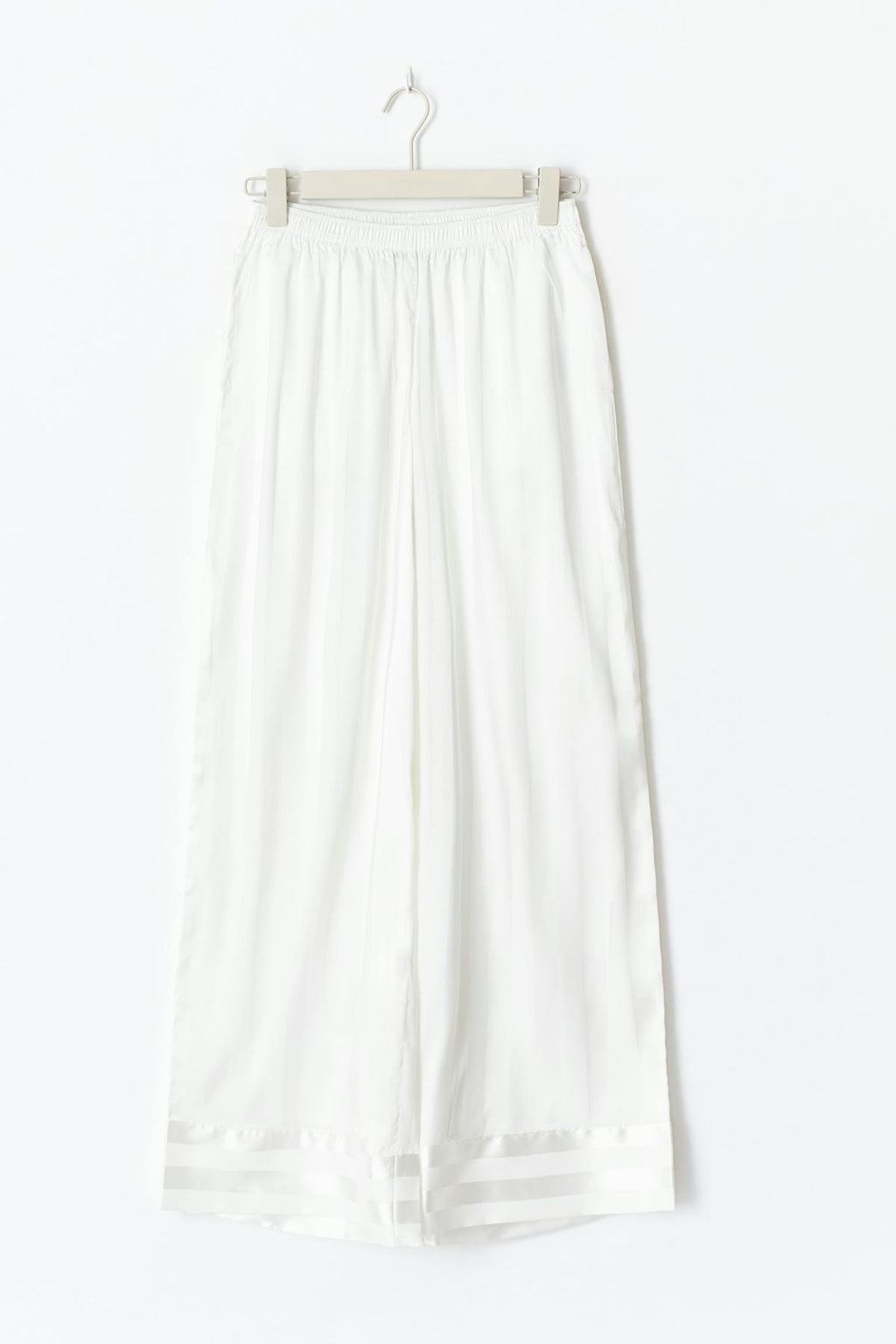 Satin striped trousers