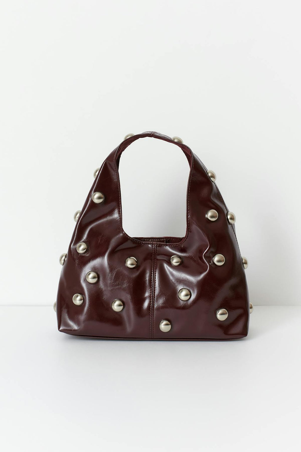 Slouchy studded bag