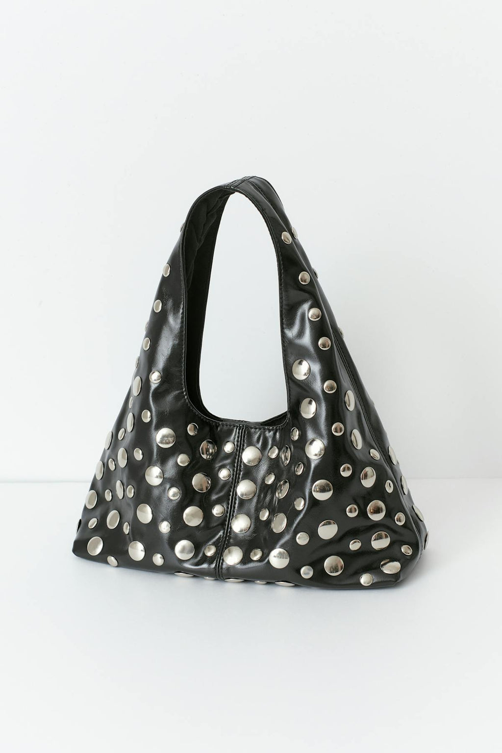 Slouchy small studded bag