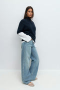 Studded jeans