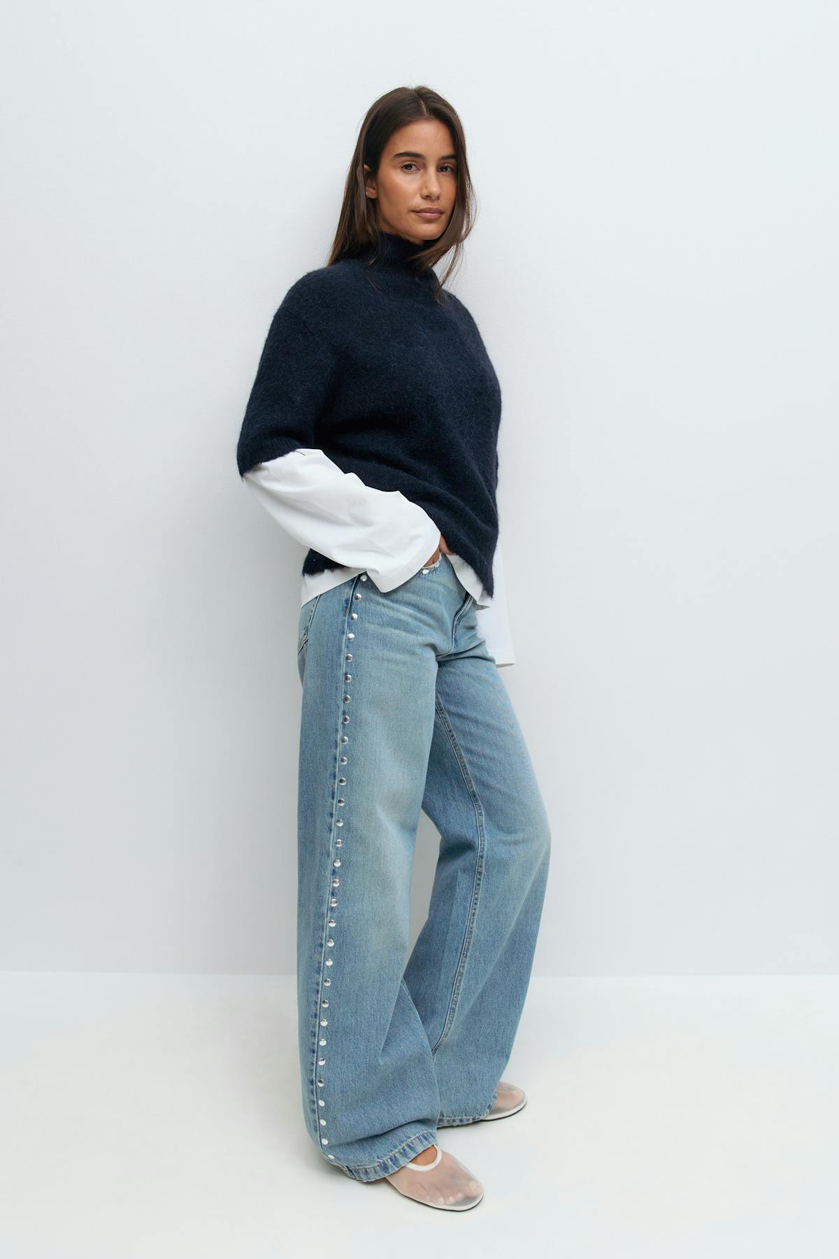 Studded jeans