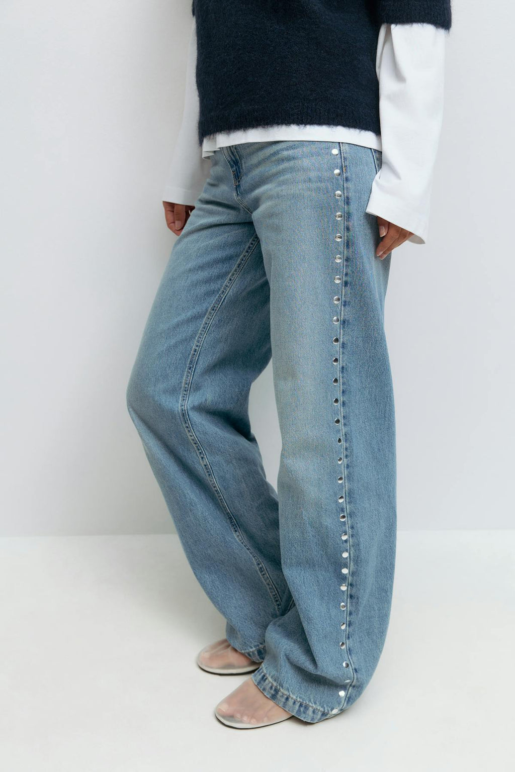 Studded jeans