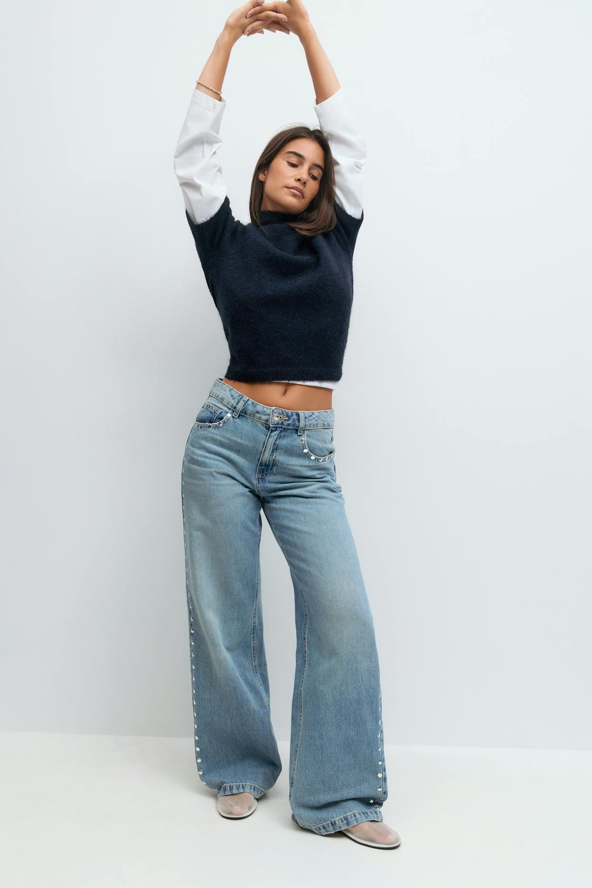 Studded jeans