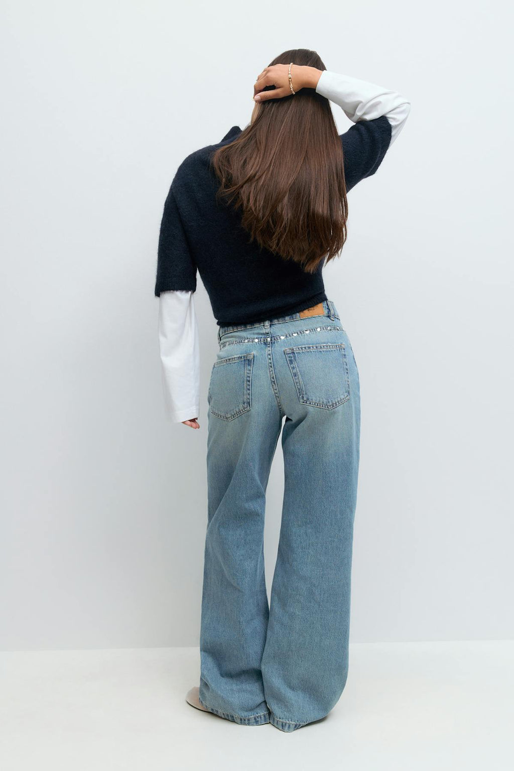 Studded jeans