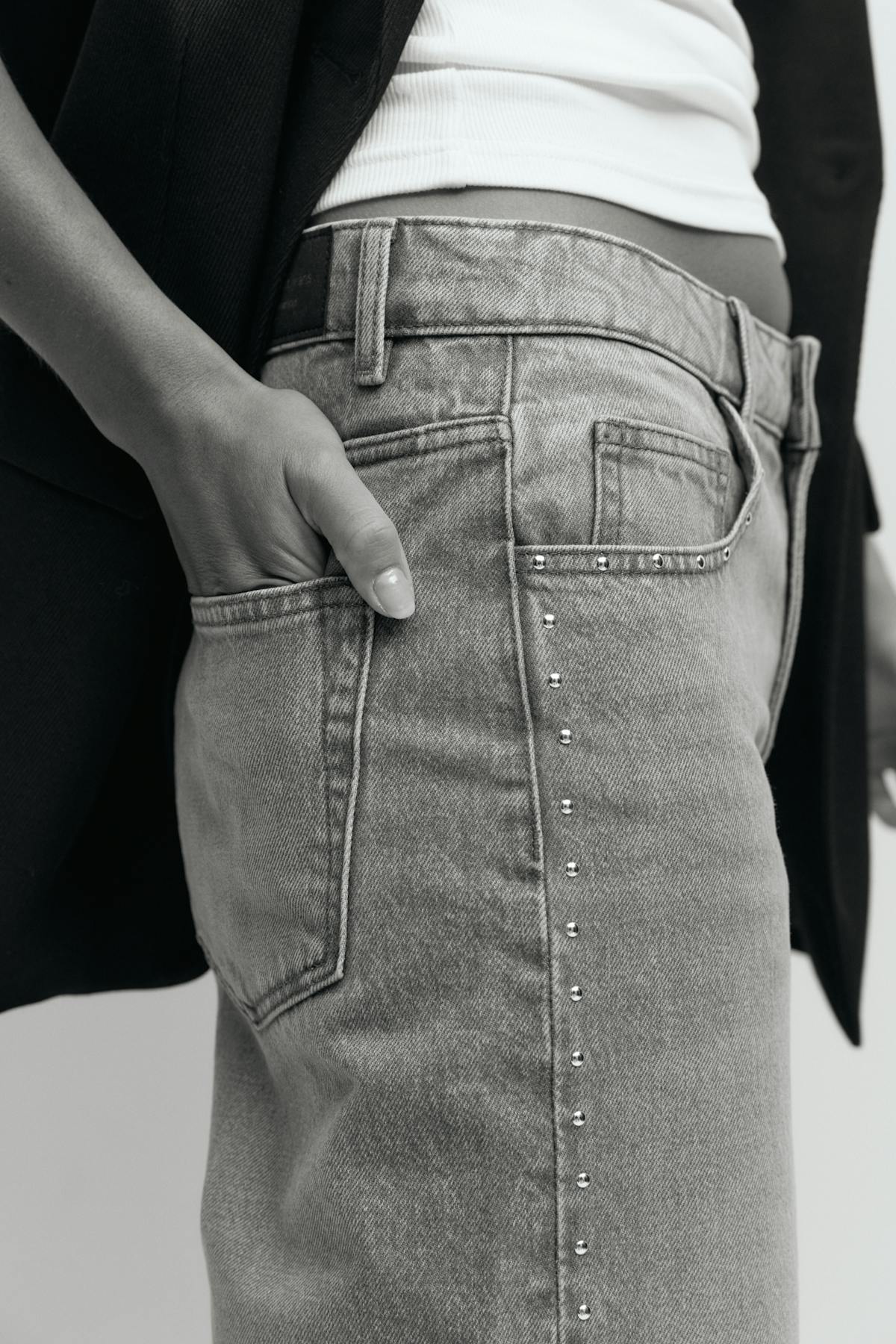 Studded jeans