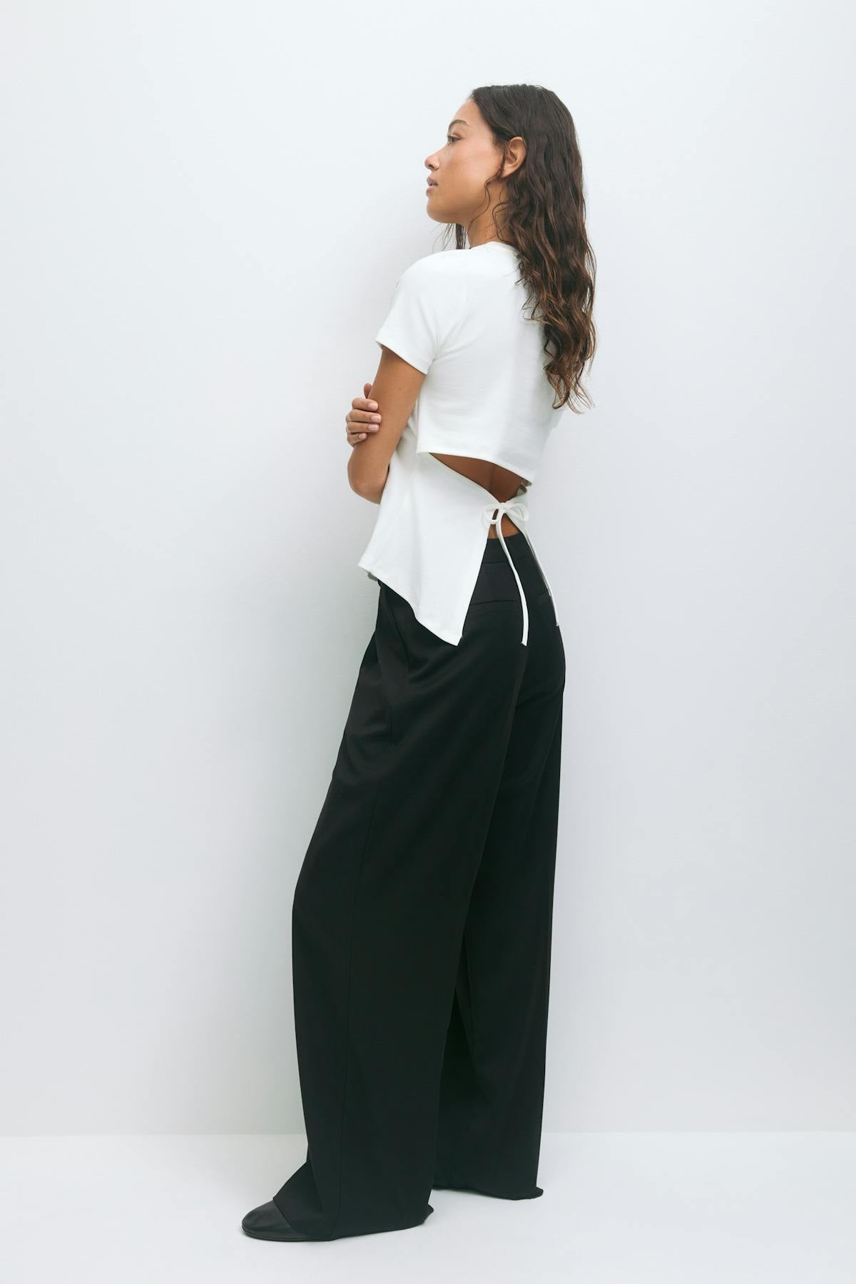 Tie back tee