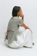 Tie back tee