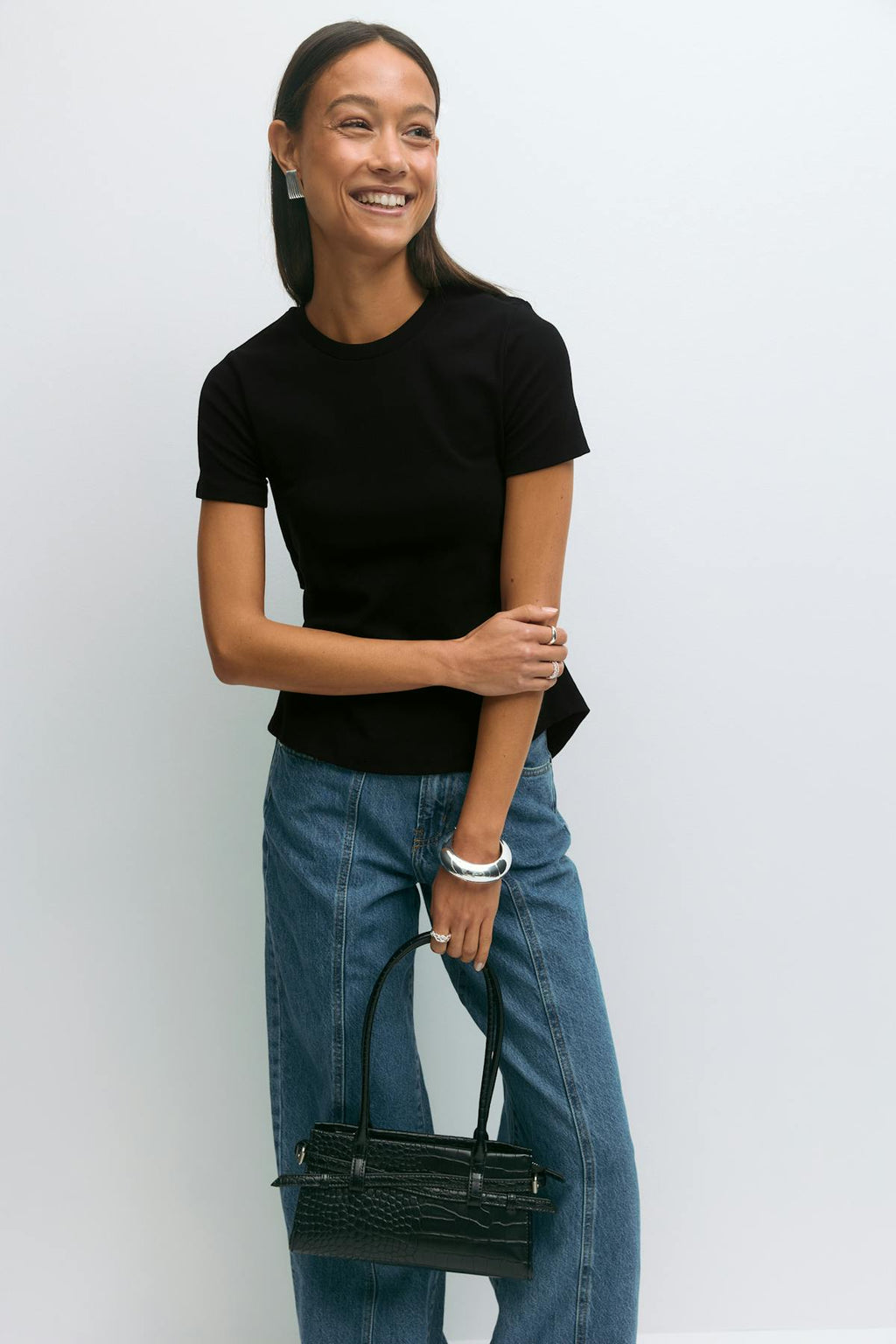 Tie back tee