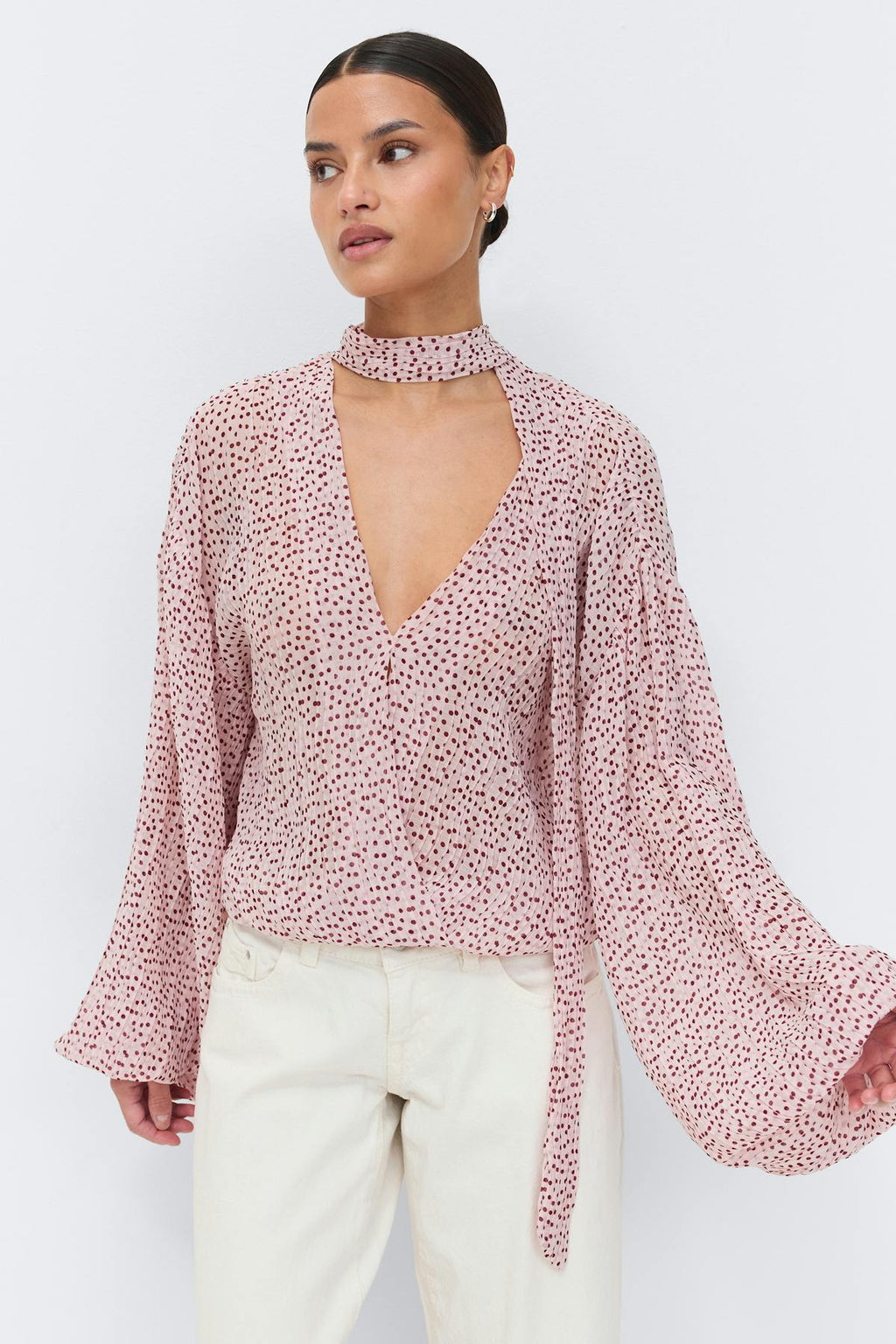 Scarf blouse