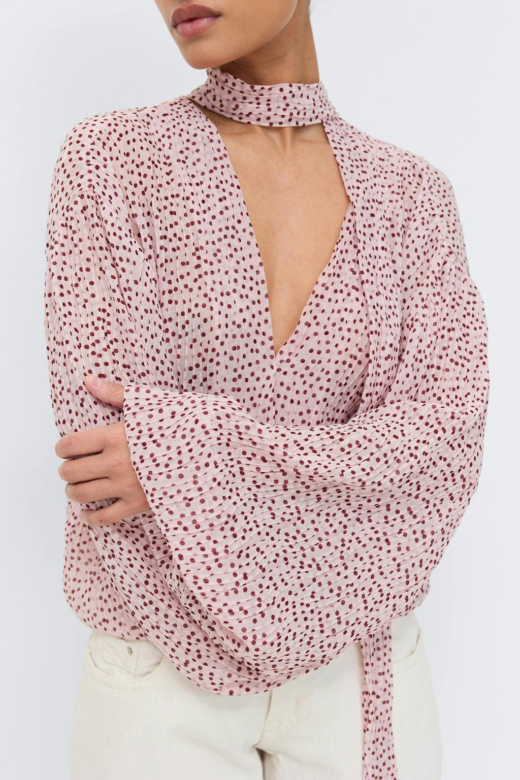 Scarf blouse