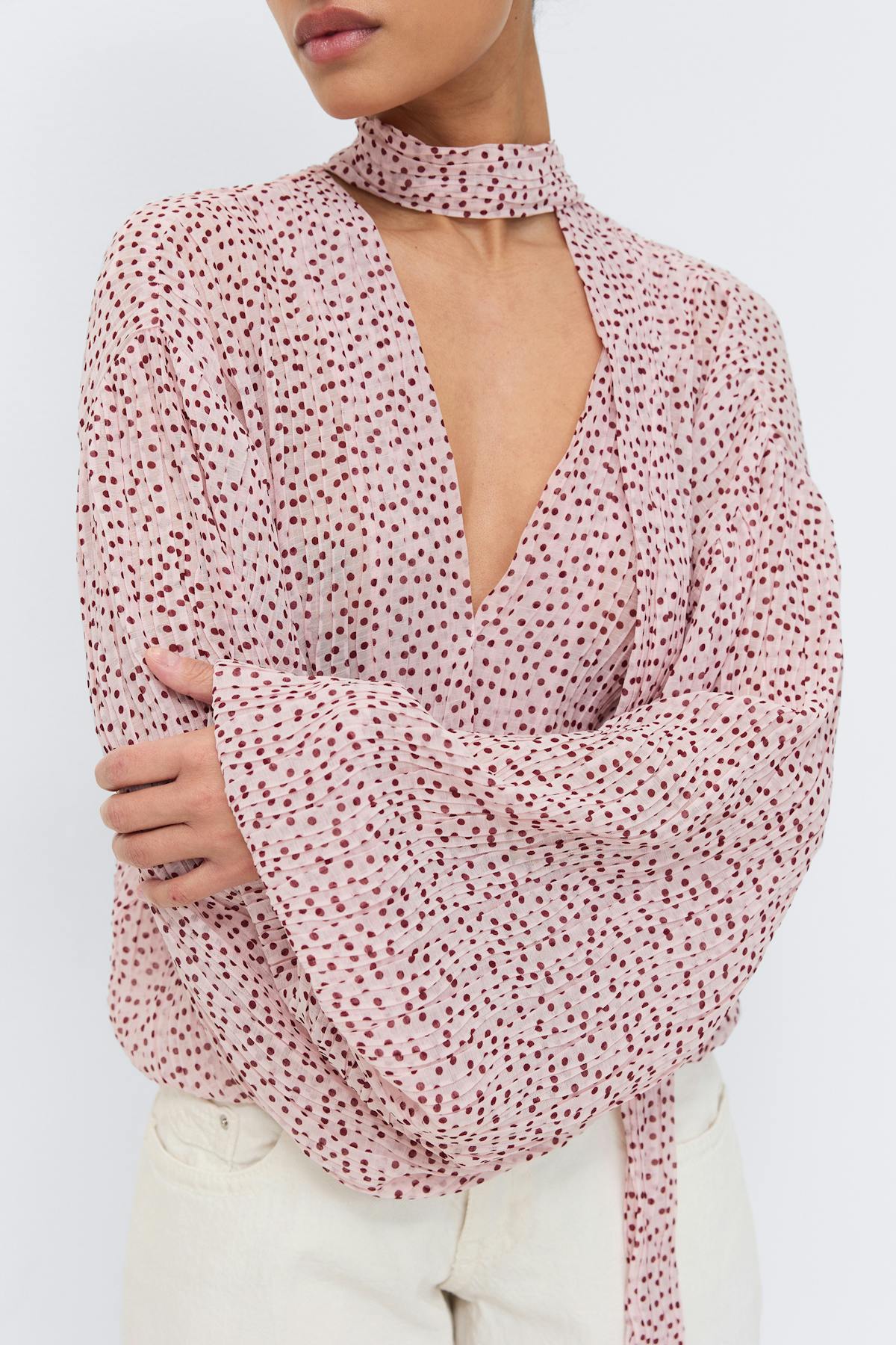 Scarf blouse
