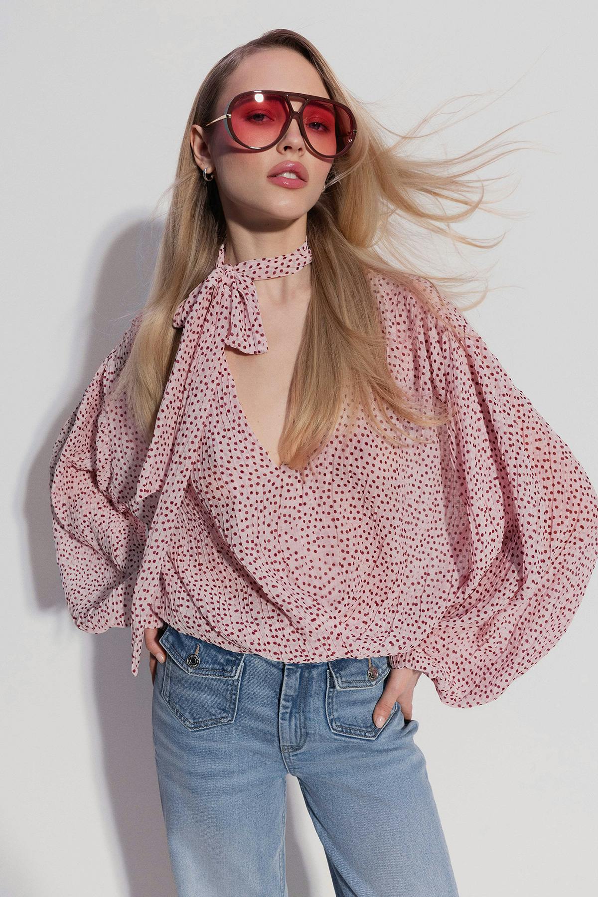 Scarf blouse