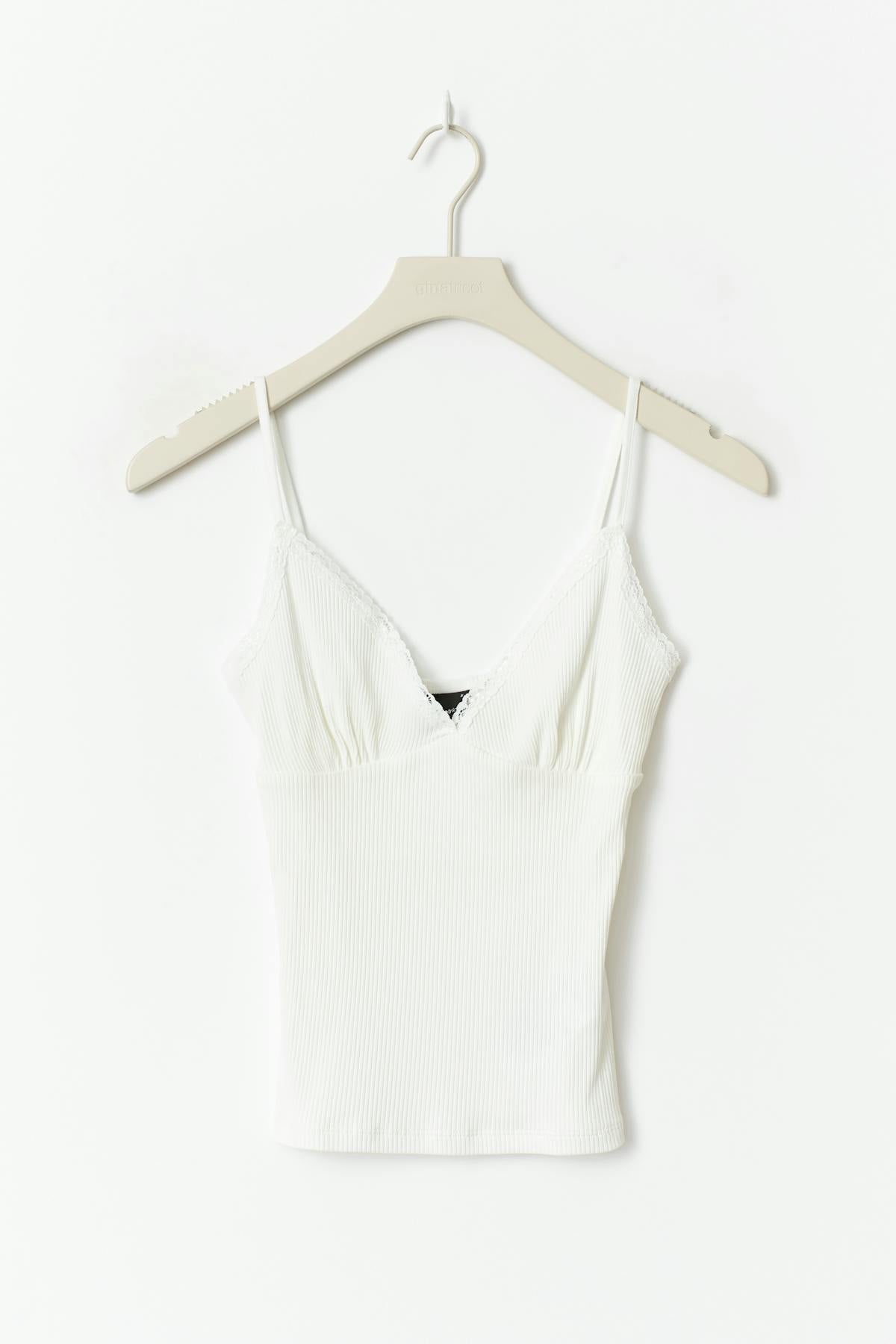 Lace detail singlet