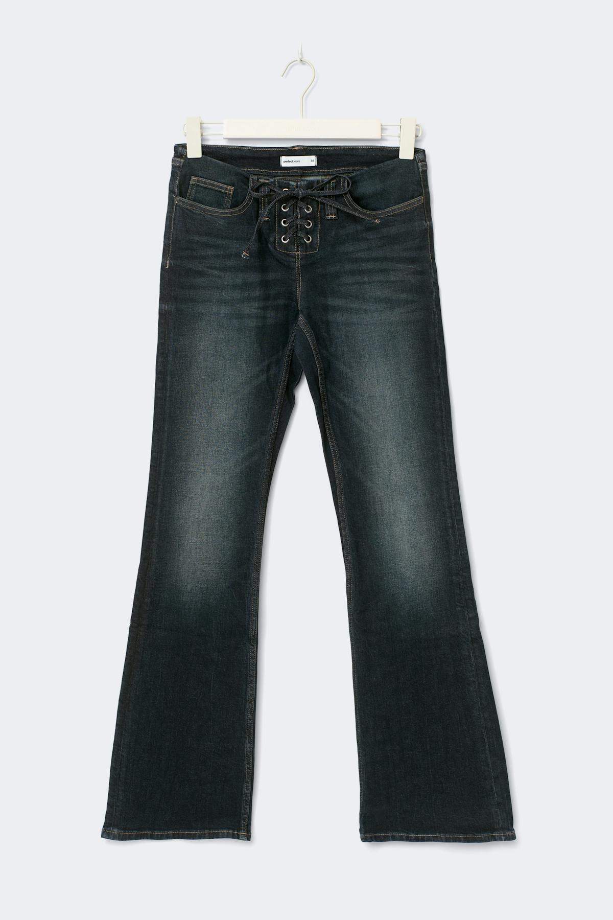 No waist bootcut jeans