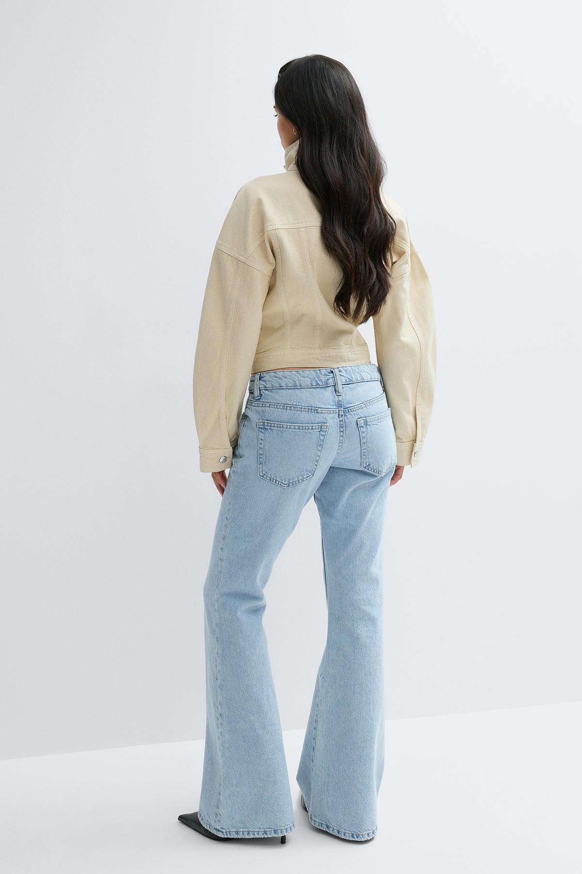 Low full length flare jeans