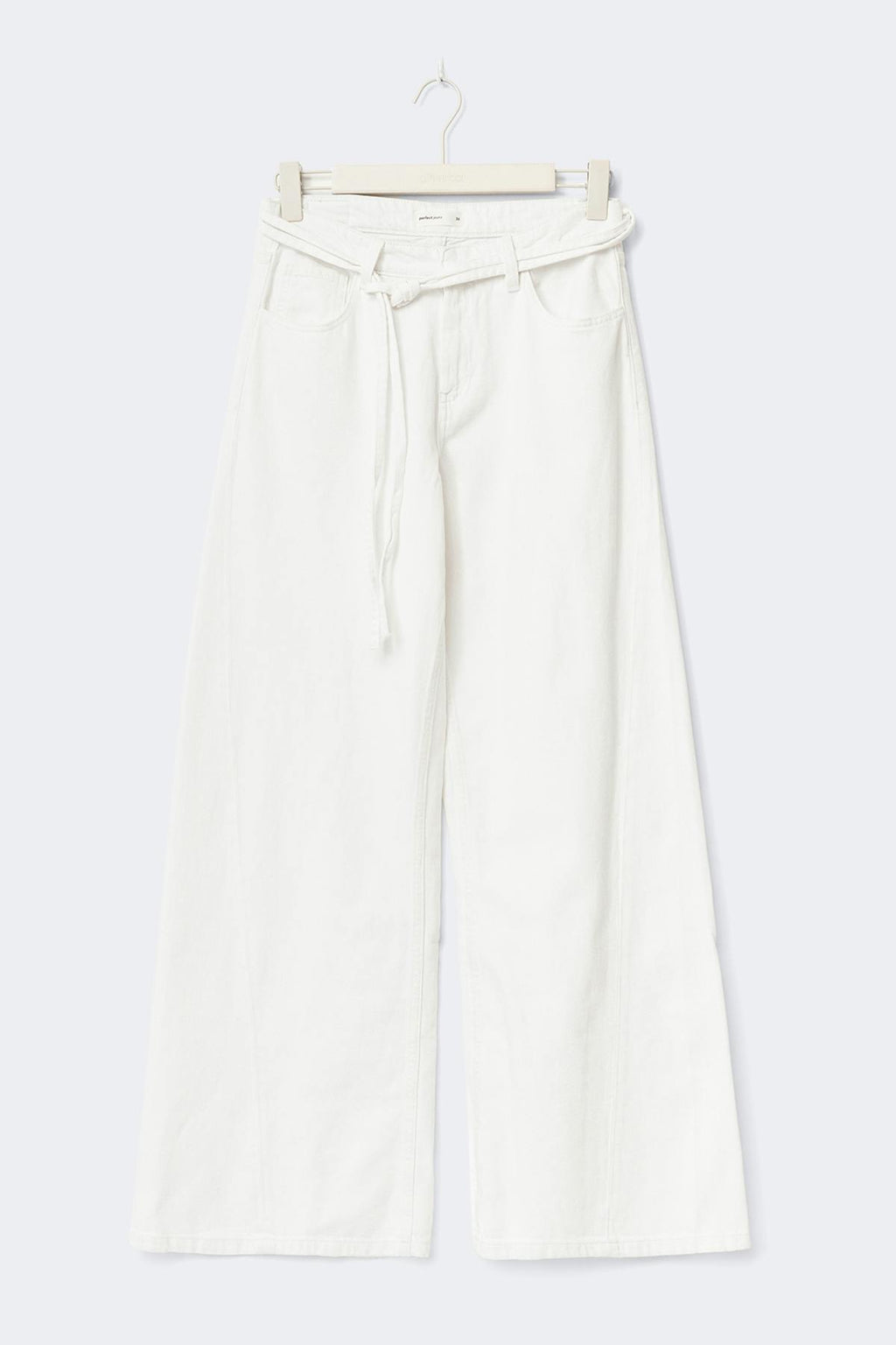 Twisted wide jeans