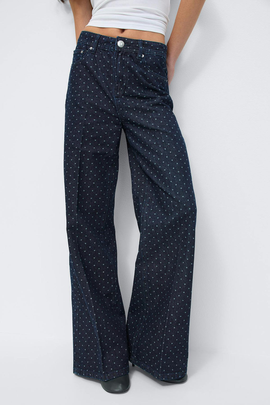 Polka dot jeans