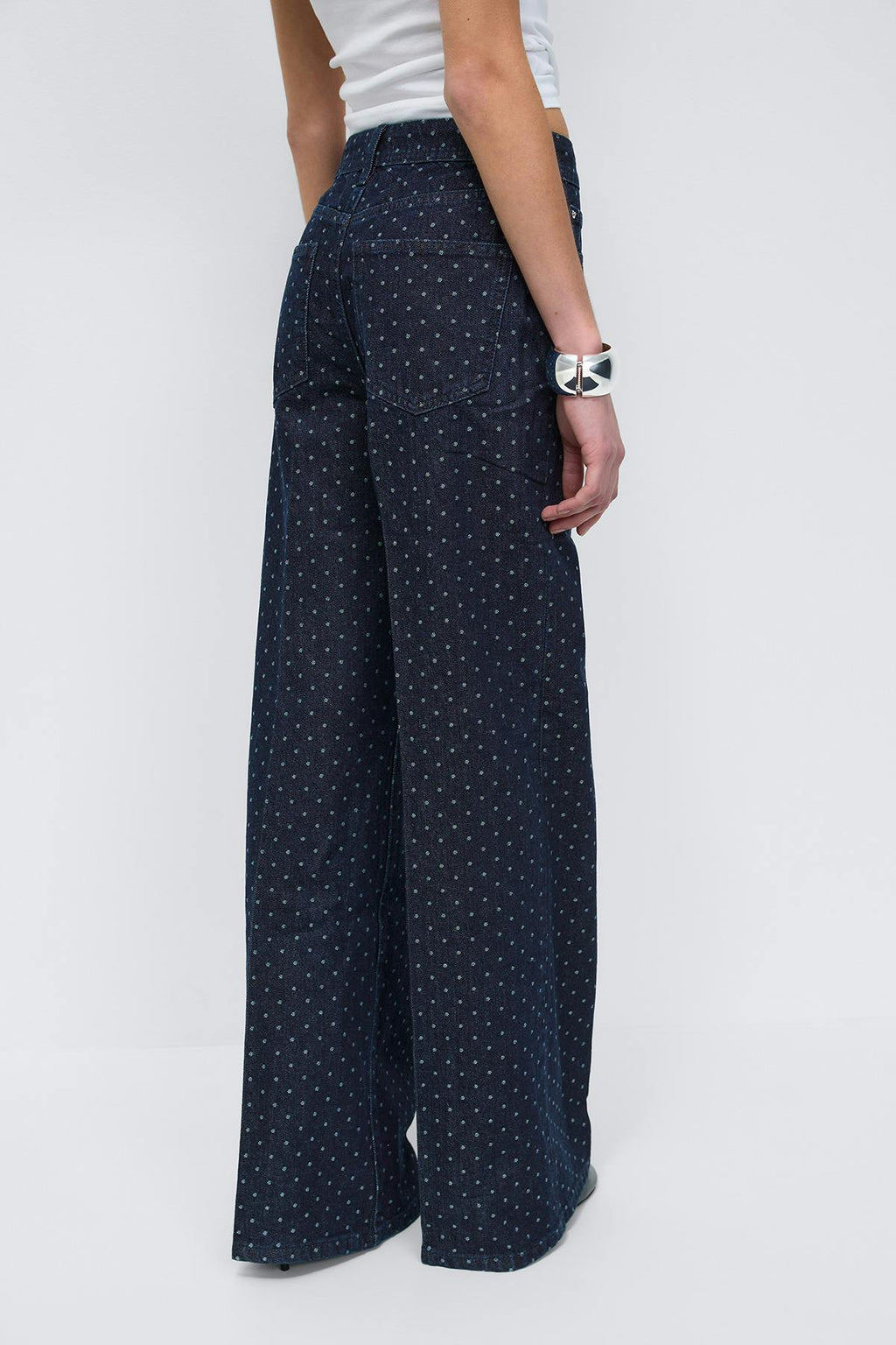 Polka dot jeans