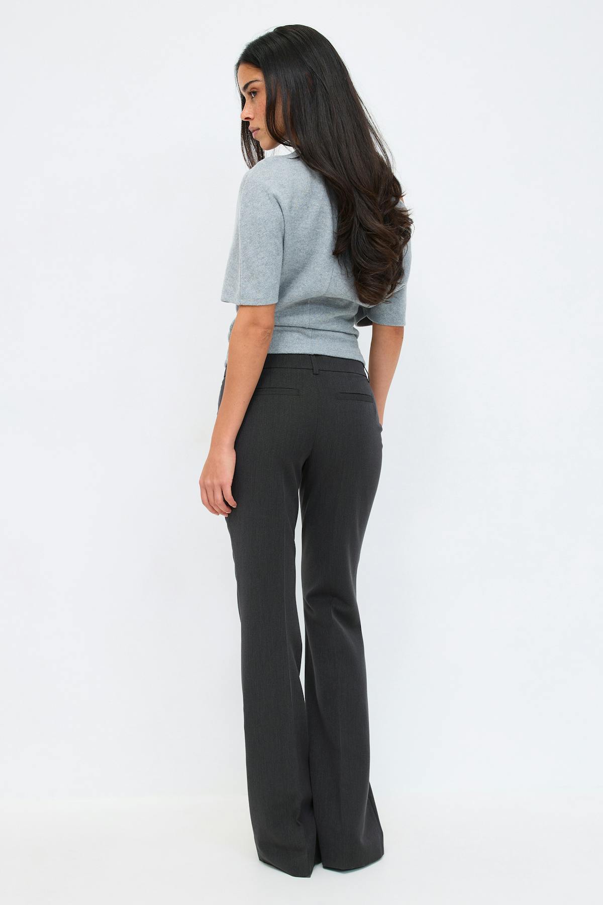 Low waist bootcut trousers