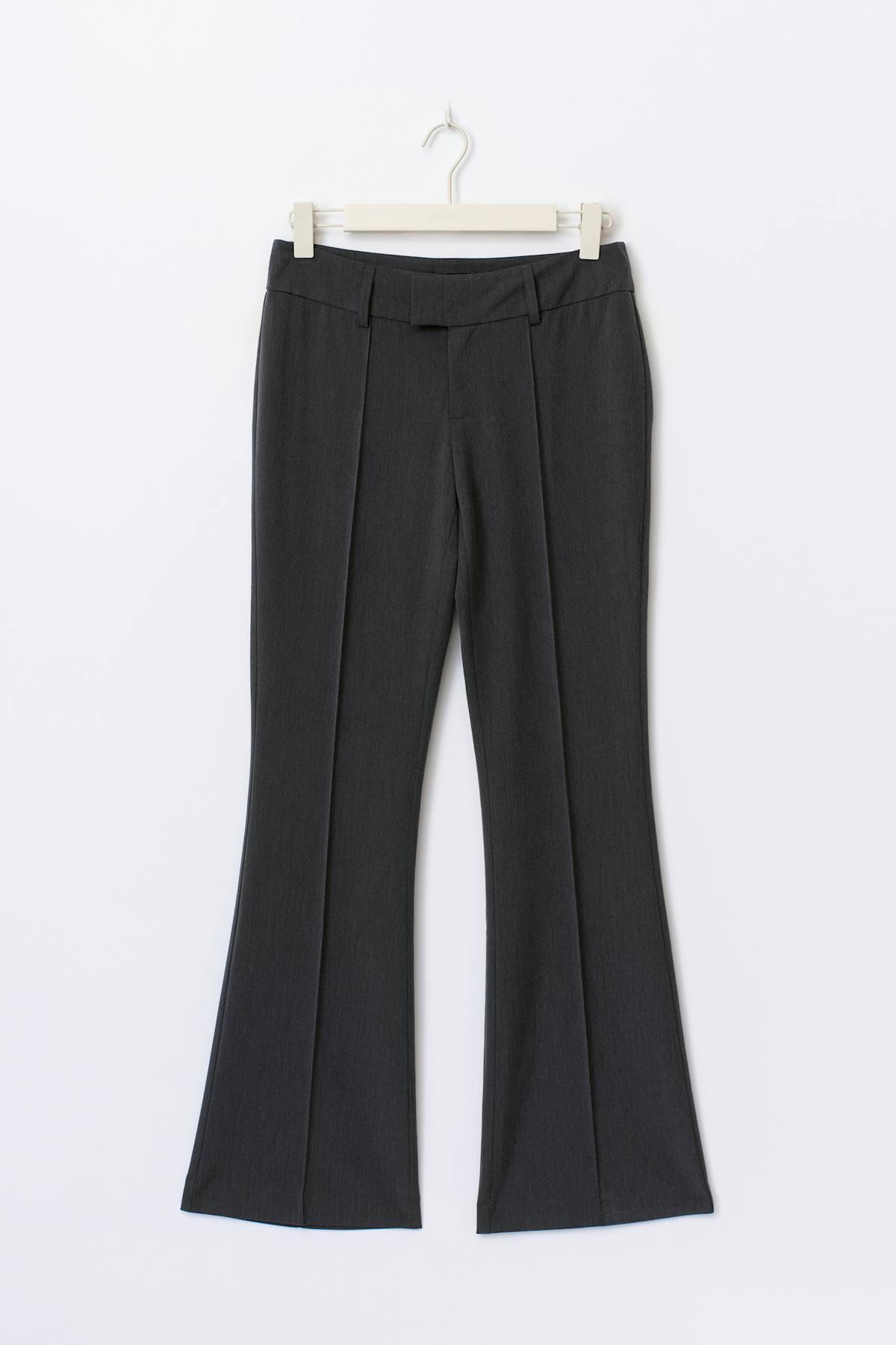 Low waist bootcut trousers