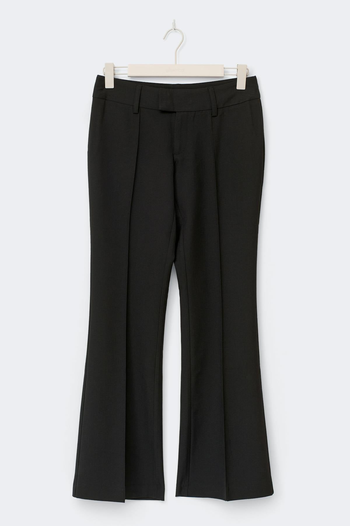 Low waist bootcut trousers